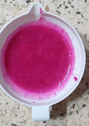 Foto resep MPASI 6 bulan pure buah naga
