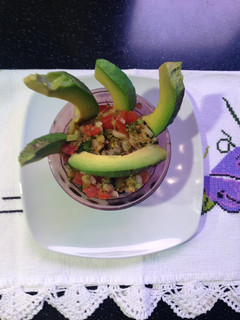 Una foto de Ceviche de brócoli