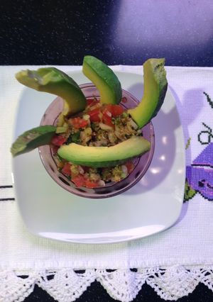Una foto de Ceviche de brócoli