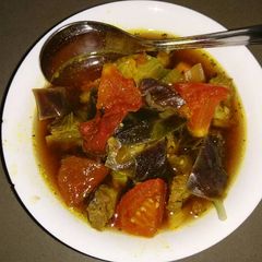 A picture of Simple spicy lamb soup.