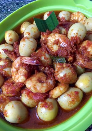 Foto resep Balado udang telur puyuh