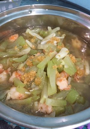 Foto resep Tumis Labu + Udang