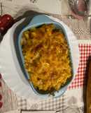 Macarrones gratinados con un toque picante