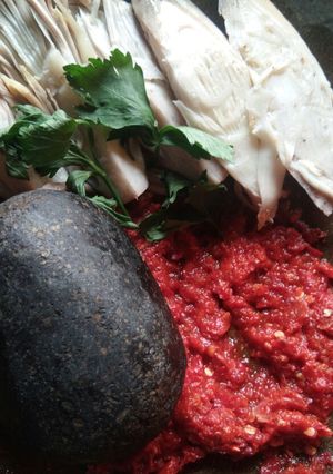 Foto resep Sambel Mentah Jantung Pisang