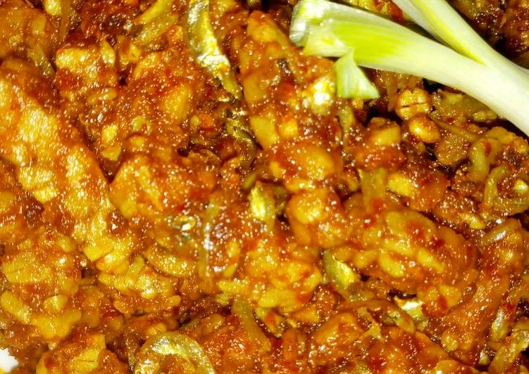 Resep Orek tempe teri medan Anti Gagal