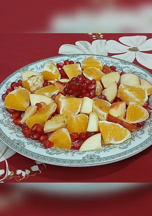 عکسی از دستور سالاد میوه زمستانی