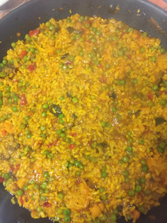Una foto de Paella de verduras