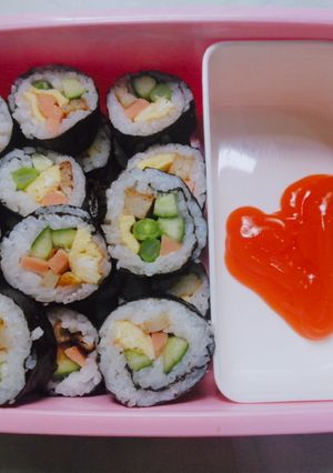 Hình của món Kimbap.