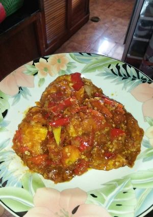 Foto resep Telur ceplok balado pedas