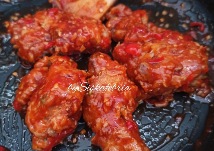 Cara Bikin Ayam Richeese (Copied) Spicy Sweet Sauce, Sempurna