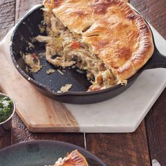 A picture of Chicken + Leek Pot Pie.