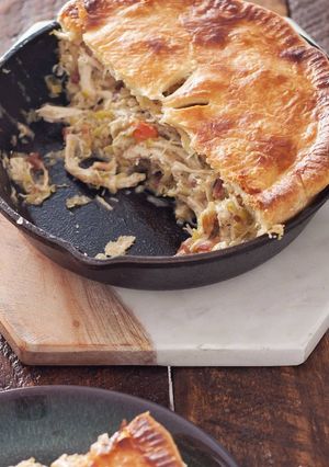 A picture of Chicken + Leek Pot Pie.