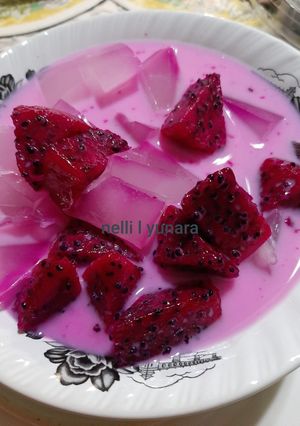 Foto resep Es Buah Naga Nutrijel
