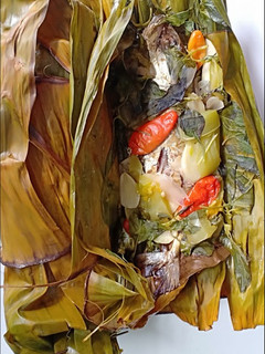 Foto resep Pepes ikan asin peda