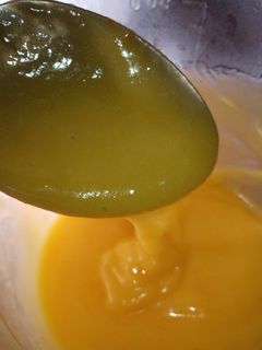 Una foto de Crema de mandarina (tangerine curd)