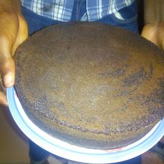 Valentine chocolate cake A picture of Valentine chocolate cake.