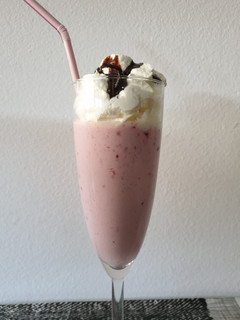 Una foto de Batido de frutos rojos