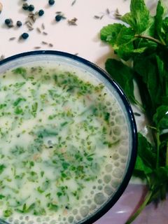 पुदिना मसाला ताक (Pudina masala taAk recipe in marathi) रेसिपी चे मुख्य फोटो