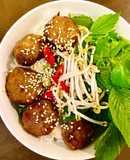 Bún nem nướng bằng nckd