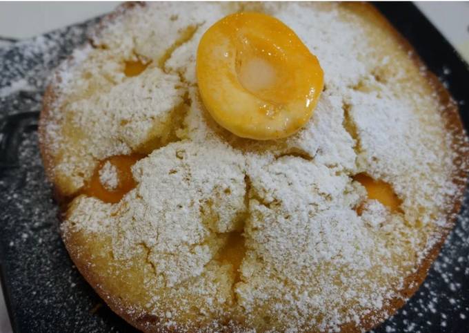 Воздушный абрикосовый пирог. Простой и нежный десерт на новогодний стол в МУЛЬТИВАРКЕ