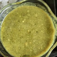 A picture of Palak kadhi.
