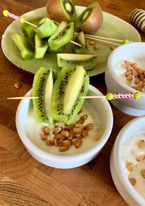 Une photo de ☆Kiwis à la Ricotta au Miel☆