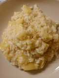 Risotto mele e formaggio fichi e noci