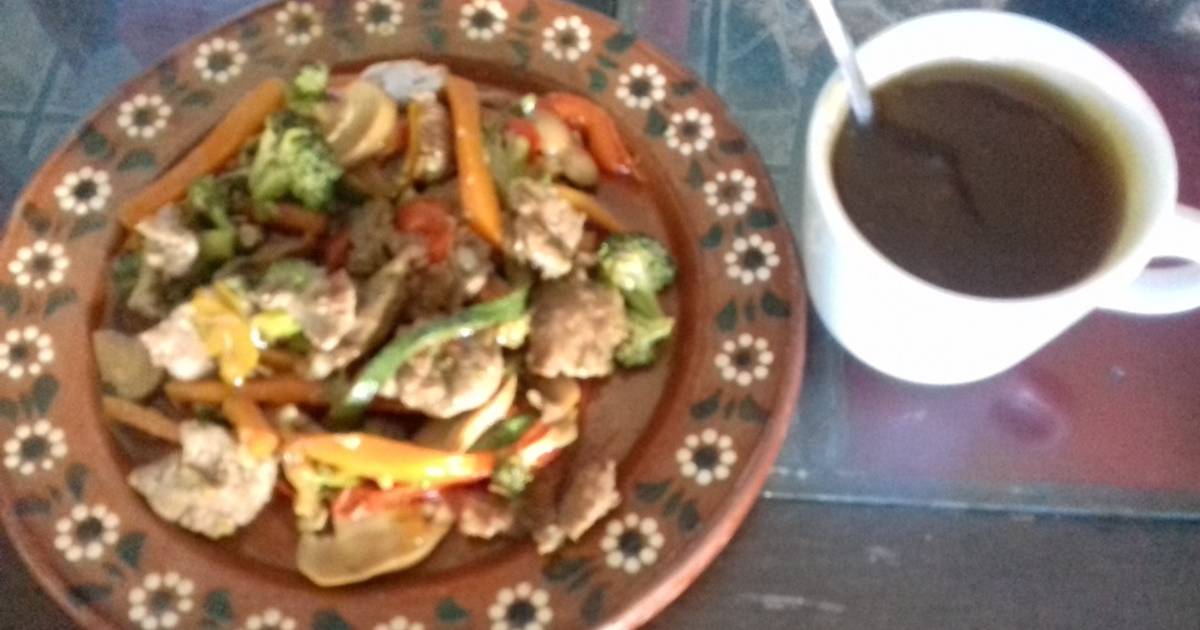 Bistec Con Verduras Receta De Diana Rose- Cookpad