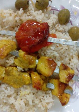عکسی از دستور جوجه سیخی تابه ای