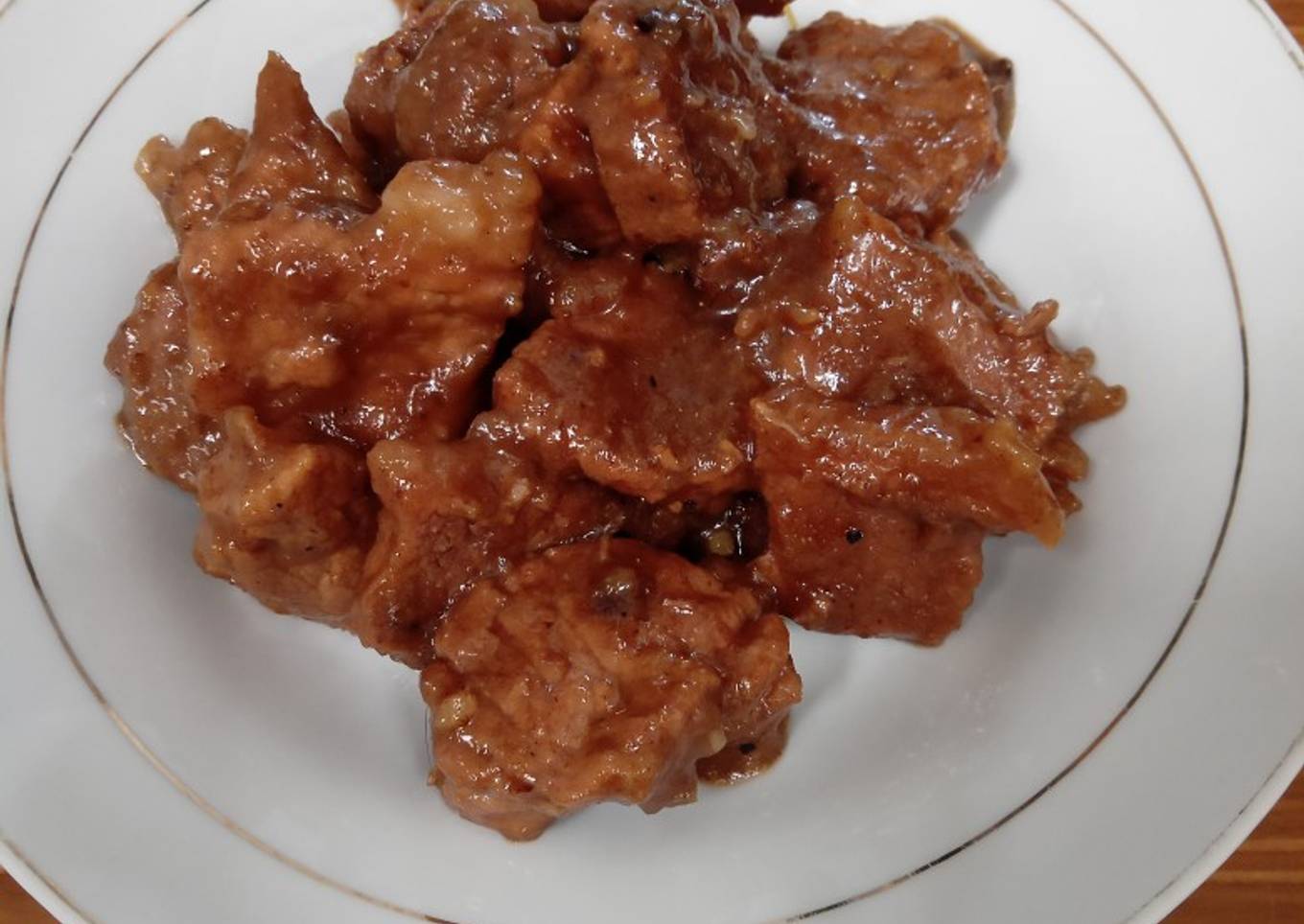 Gepuk daging sapi