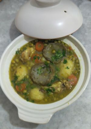 صورة لوصفة طاجين البازلاء
