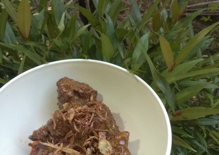 {Resep Rendang Daging Bumbu Instan Untuk Pemula