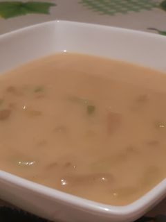 Zöldbabfőzelék tejfölösen recept fotója