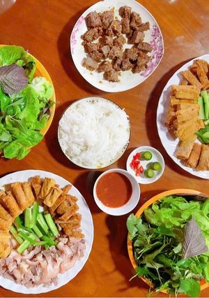 Hình của món Bún đậu mắm tôm.