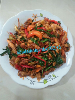 Foto resep Tumis kangkung udang