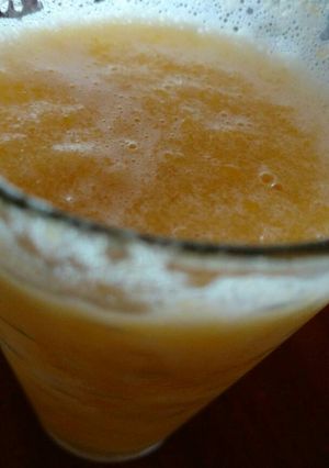 Una foto de Licuado de durazno refrescante