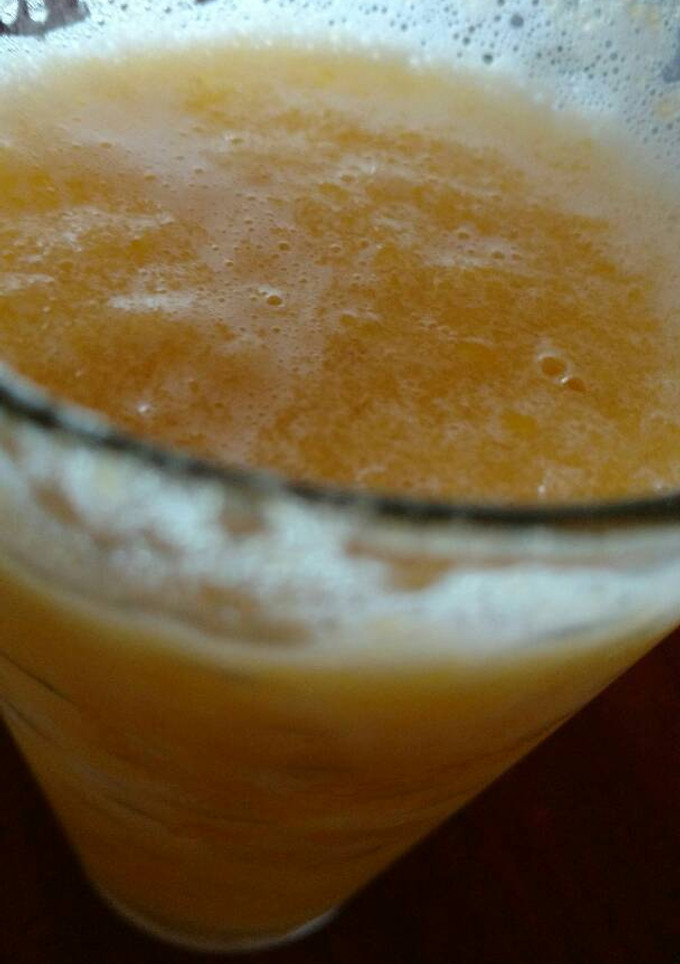 Una foto de Licuado de durazno refrescante