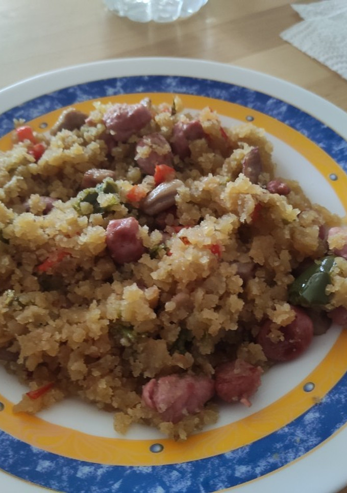 Una foto de Migas con carne