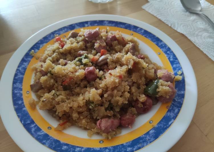Migas con carne