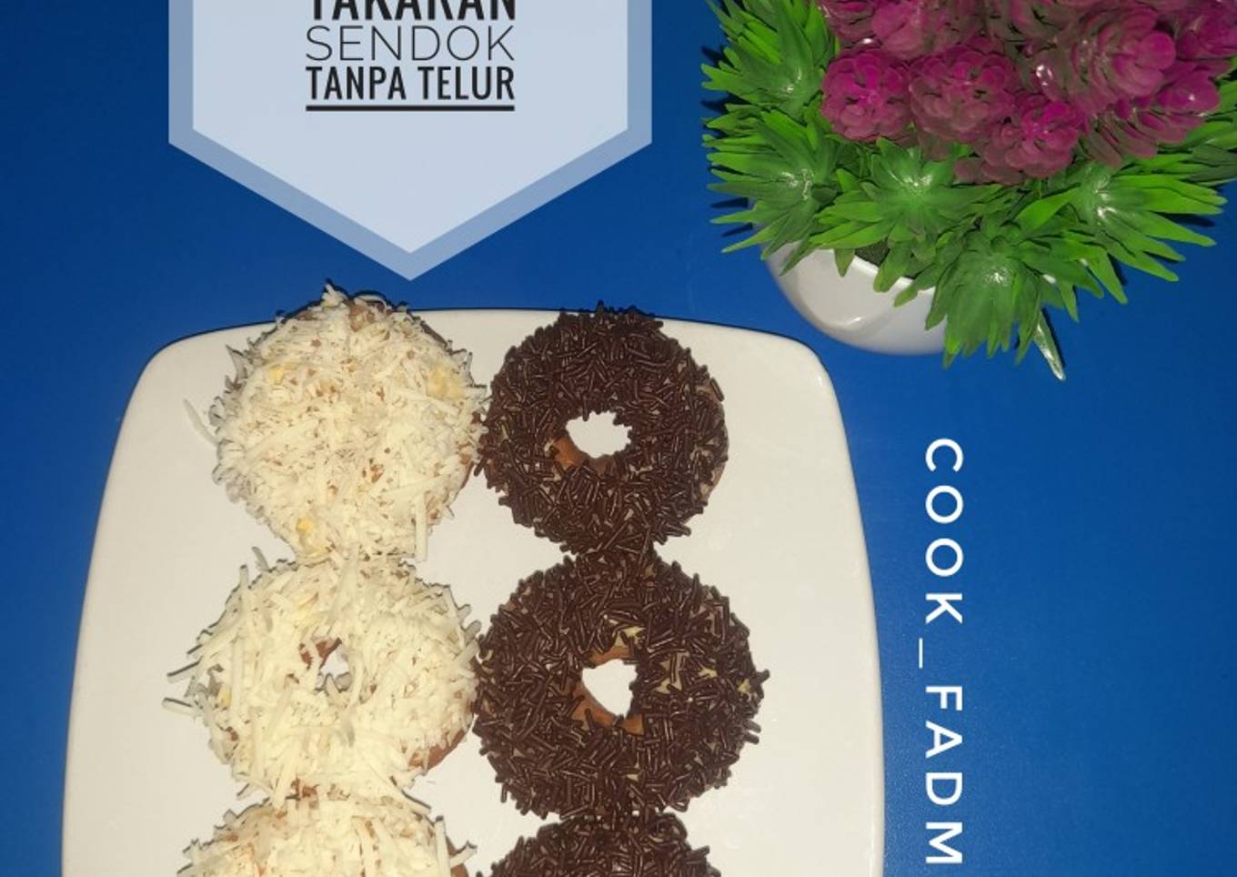 Donat takaran sendok tanpa telur