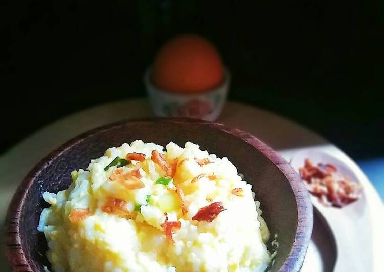 Bubur Nasi Telur Apa Adanya (postingrame2_nasi)