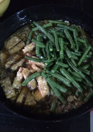 Foto resep Tumis kacang panjang tempe