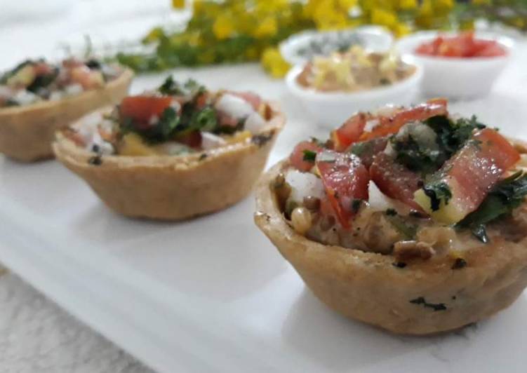 Recipe of Perfect Katori Chaat with Russian Salad Filling