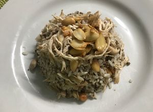 Una foto de Arroz con almendras