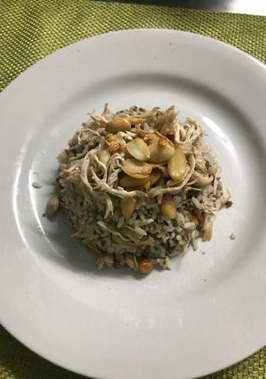 Una foto de Arroz con almendras