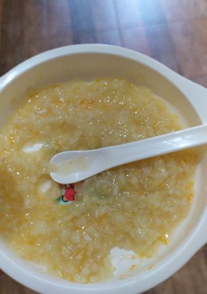 Foto resep Nasi tim kuning gurami wortel