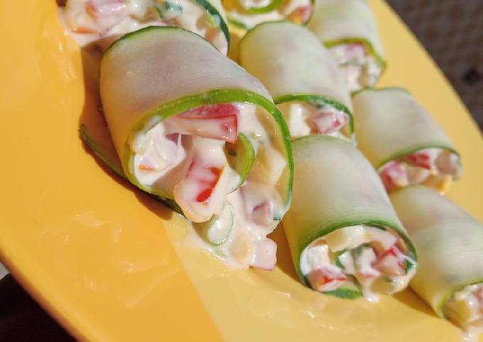 Yummy cucumber rolls