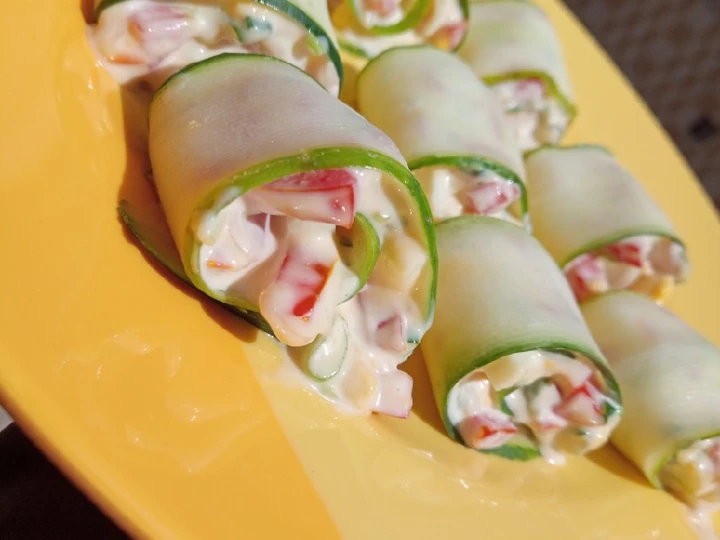 Easy Steps Make|Recipe} Yummy cucumber rolls Anti-Fail