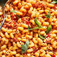 A picture of Baked Feta Tomato Pasta.
