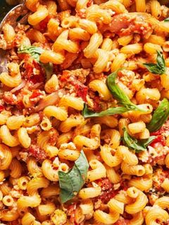 A picture of Baked Feta Tomato Pasta.